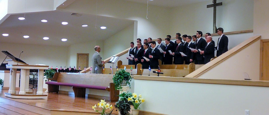 Bible Baptist Church - choir box men