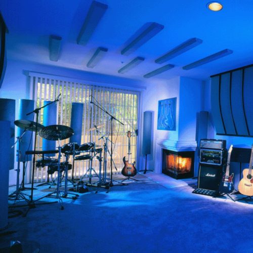 studio with asc acoustics quicksoundfield