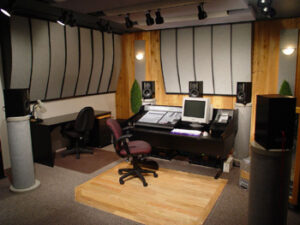 MixStation in grey in a studio