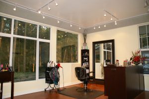 salon with paneltraps along the edge of the ceiling. Get That HiFi Sound...with That Built-In Look