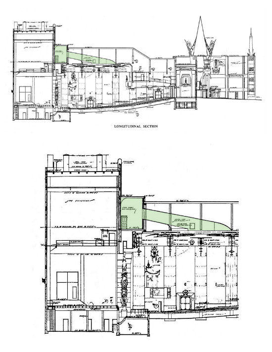 Grauman’s Chinese Theater cross section blueprints